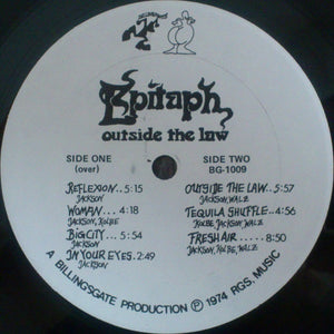 Epitaph (2) : Outside The Law (LP, Album, Gat)