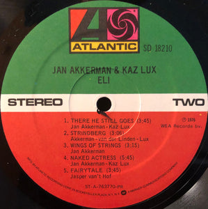 Jan Akkerman & Kaz Lux : Eli (LP, Album, PR )