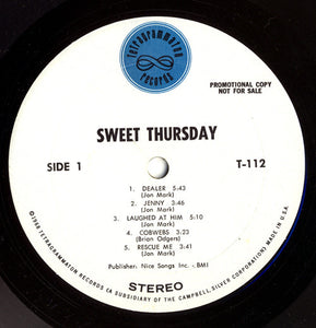 Sweet Thursday : Sweet Thursday (LP, Album, Promo)