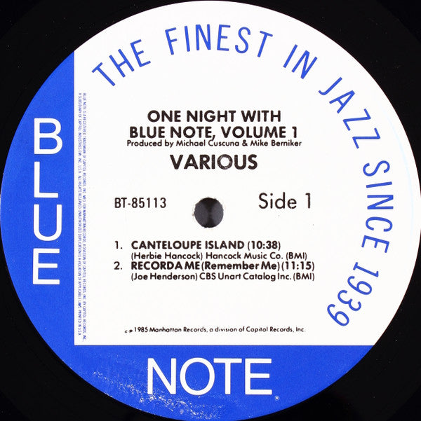 Various : One Night With Blue Note, Volume 1 (LP, Album)