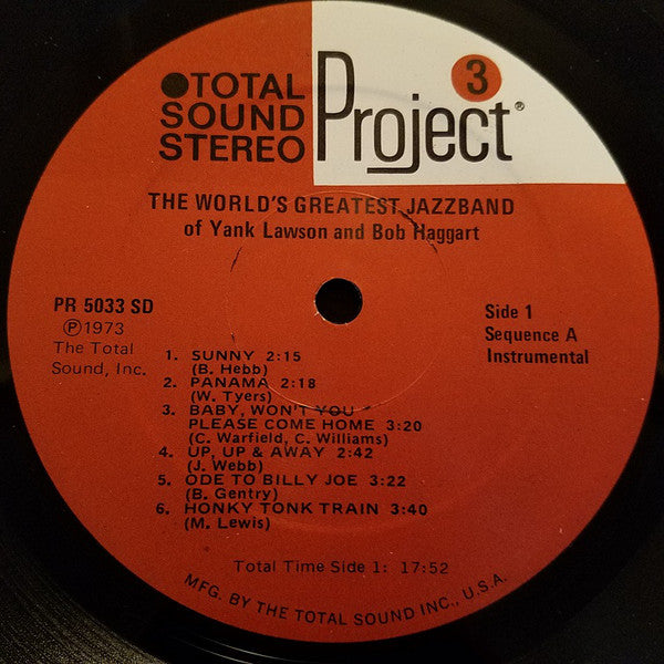 The World's Greatest Jazzband Of Yank Lawson And Bob Haggart : The World's Greatest Jazzband Of Yank Lawson And Bob Haggart (LP, Album)