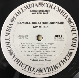 Samuel Jonathan Johnson : My Music (LP, Album, Promo)