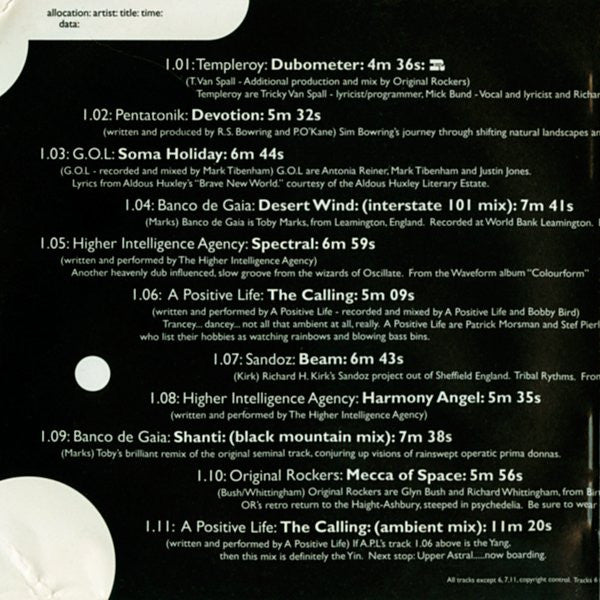 Various : One A.D. (Volume One Ambient Dub) (CD, Comp)