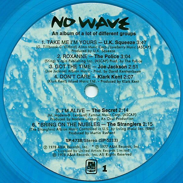 Various : No Wave (LP, Comp, Blu)