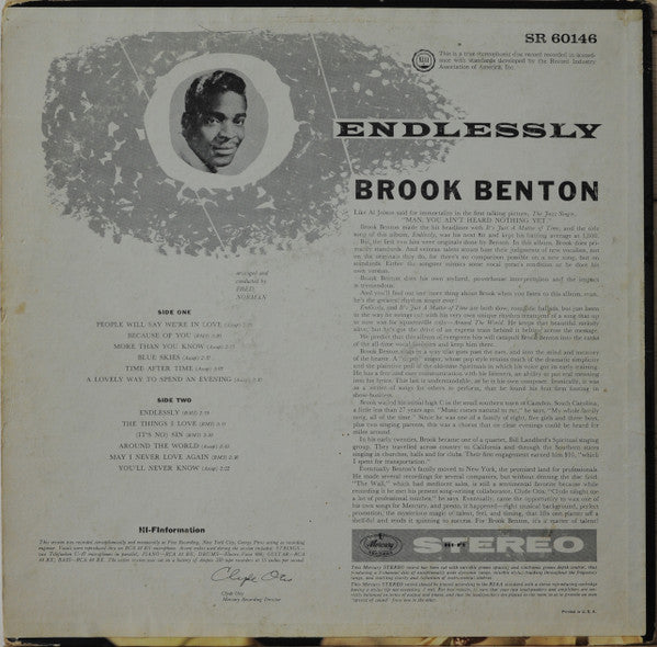 Brook Benton : Endlessly (LP, Album)