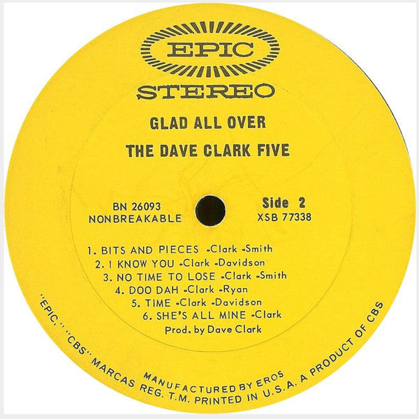 The Dave Clark Five : Glad All Over (LP, Album)