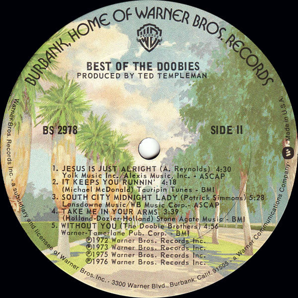 The Doobie Brothers : Best Of The Doobies (LP, Comp, Pit)