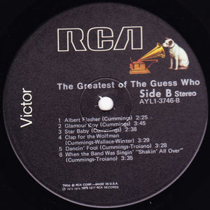 The Guess Who : The Greatest Of The Guess Who (LP, Comp, RE)