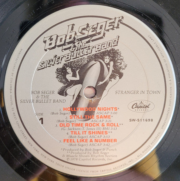 Bob Seger & The Silver Bullet Band* : Stranger In Town (LP, Album, Club, San)