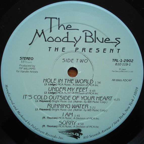 The Moody Blues : The Present (LP, Album, 26 )