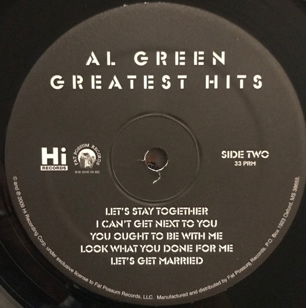 Al Green : Greatest Hits (LP, Comp, Ltd, RE, 180)