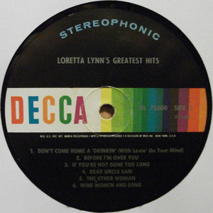 Loretta Lynn : Loretta Lynn's Greatest Hits (LP, Comp, Pic)