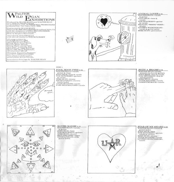 Walter Egan : Wild Exhibitions (LP, Album)