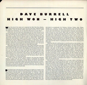 Used 2xLP - Dave Burrell - High Won - High Two (2xLP, Album) (Near Mint (NM  or M-))