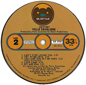 Felix Cavaliere : Destiny (LP, Album)