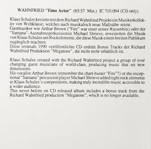 Richard Wahnfried : Tonwelle (CD, Album, RE, RM)