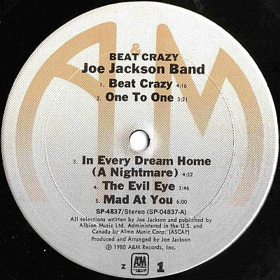 Joe Jackson Band : Beat Crazy (LP, Album, Z)