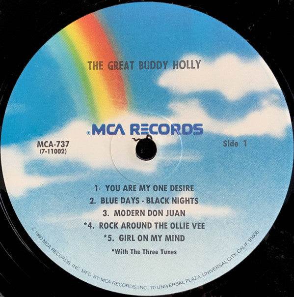 Buddy Holly : The Great Buddy Holly (LP, Album, RE, Rai)