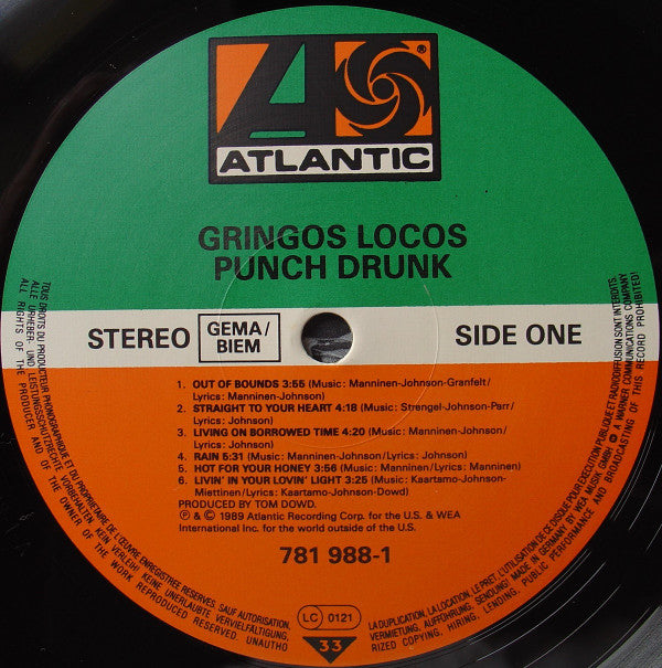 Gringos Locos : Punch Drunk (LP, Album)