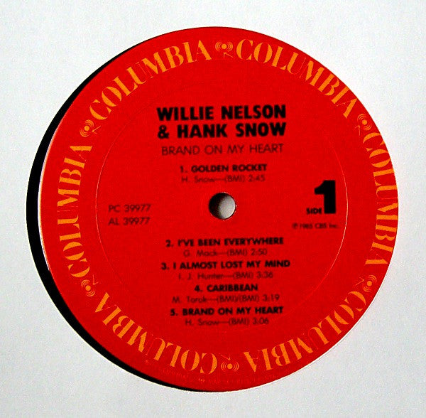 Willie Nelson & Hank Snow : Brand On My Heart (LP, Album)
