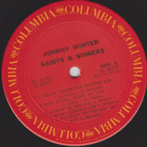 Johnny Winter : Saints & Sinners (LP, Album)