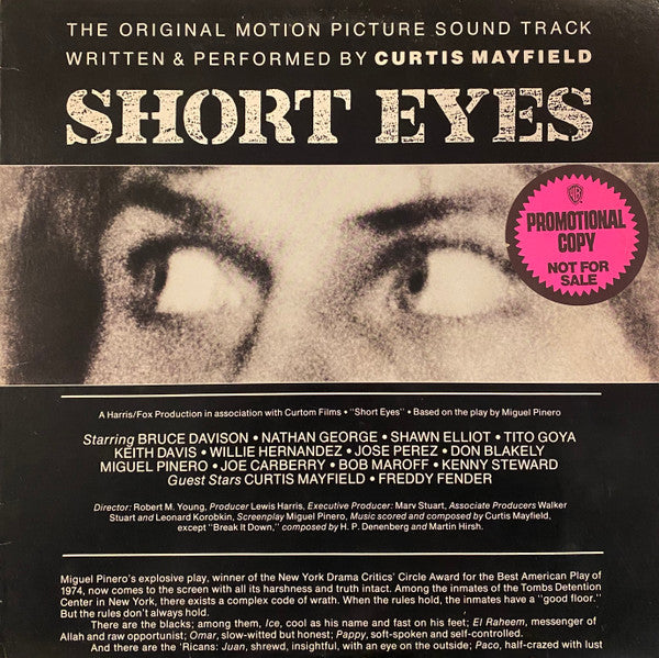 Curtis Mayfield : Short Eyes - The Original Picture Soundtrack (LP, Album, Promo, Los)