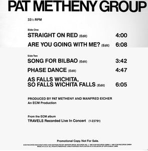Pat Metheny Group : Travels (12", EP, Promo)