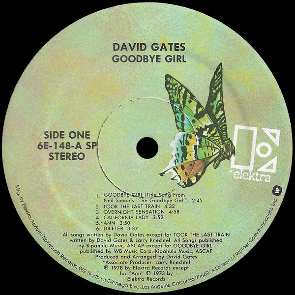 David Gates : Goodbye Girl (LP, Album, Spe)