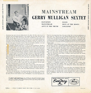 Gerry Mulligan And His Sextet : Mainstream Of Jazz (LP, Album, Ind)