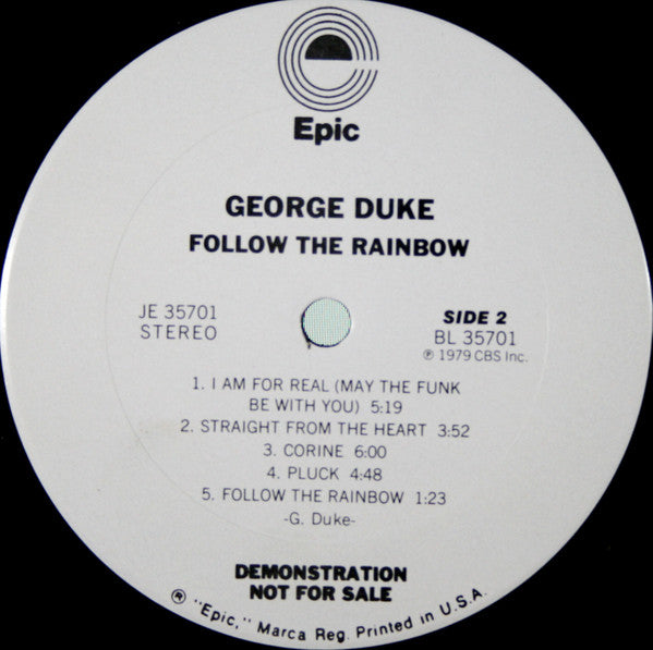 George Duke : Follow The Rainbow (LP, Album, Promo, San)