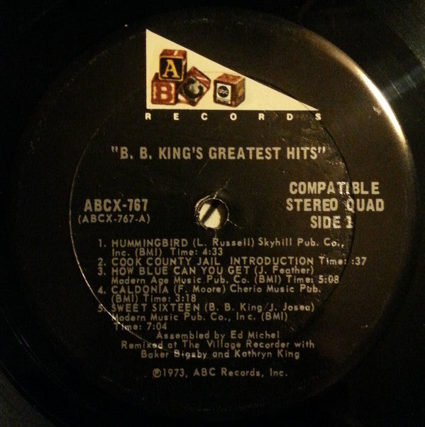 B.B. King : The Best Of B.B. King (LP, Comp, Qua)