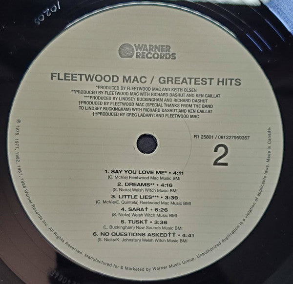Fleetwood Mac : Greatest Hits (LP, Comp, RE, GZ )