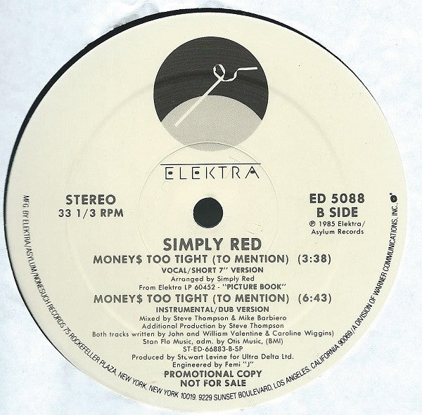 Buy Simply Red Money Too Tight To Mention The Cutback Mix