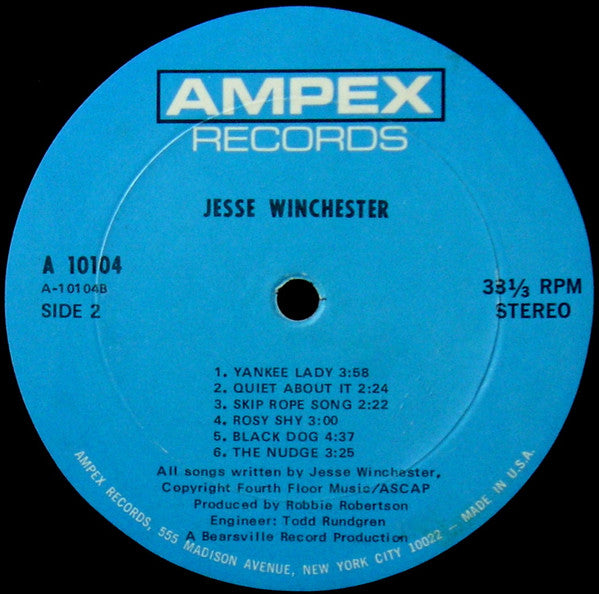 Jesse Winchester : Jesse Winchester (LP, Album, ARP)