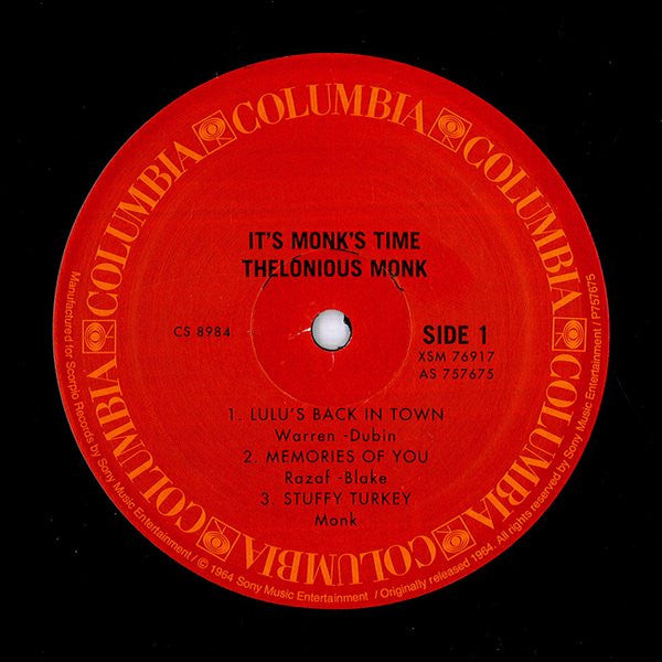 Thelonious Monk : It's Monk's Time (LP, Album, RE, 180)