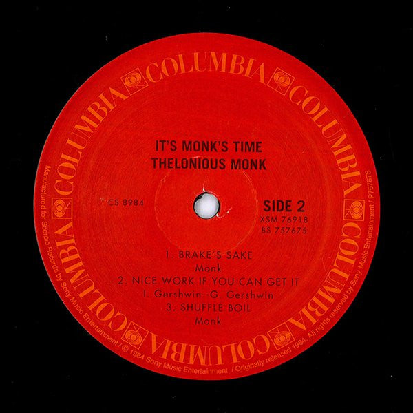 Thelonious Monk : It's Monk's Time (LP, Album, RE, 180)