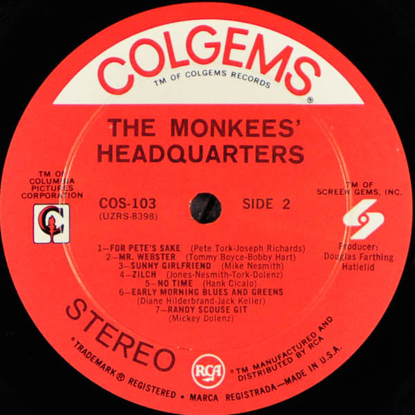 The Monkees : Headquarters (LP, Album)