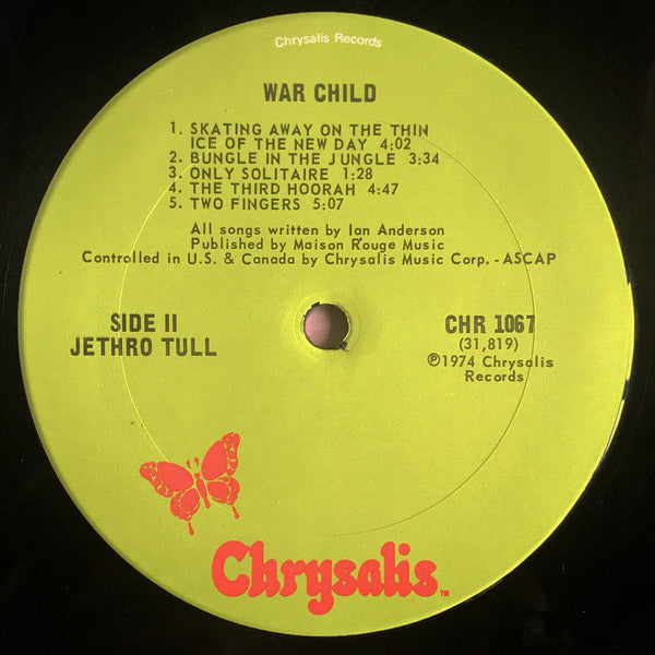 Jethro Tull : War Child (LP, Album, Ter)