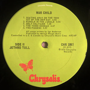 Jethro Tull : War Child (LP, Album, Ter)