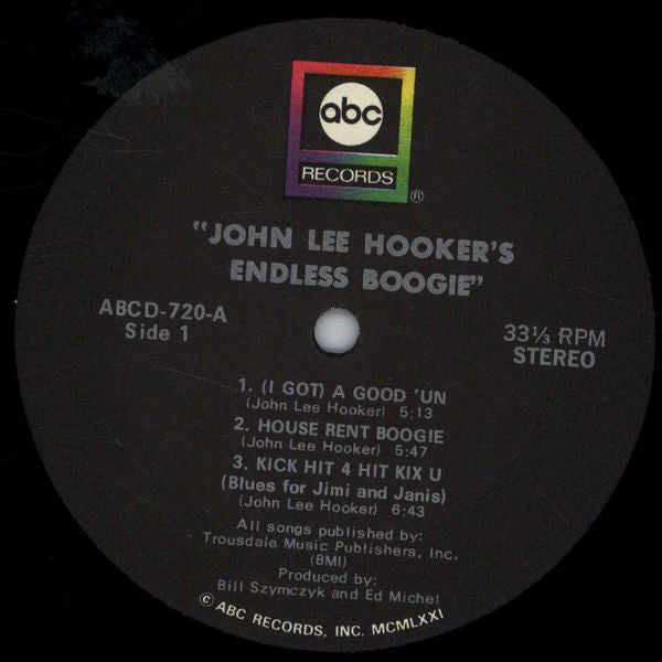 John Lee Hooker : Endless Boogie (2xLP, Album, Gat)