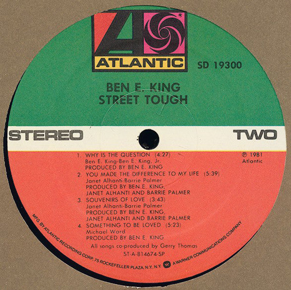 Ben E. King : Street Tough (LP, Album)