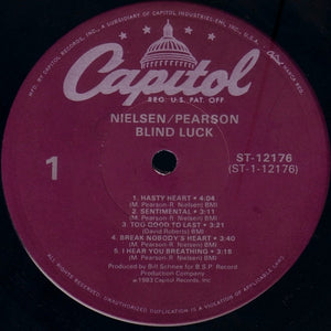 Reed Nielsen/Mark Pearson* : Blind Luck (LP, Album)