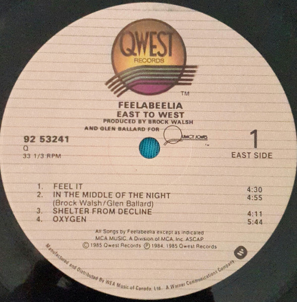 Feelabeelia : East To West (LP, Album)