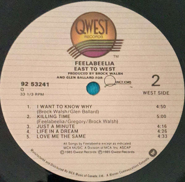 Feelabeelia : East To West (LP, Album)