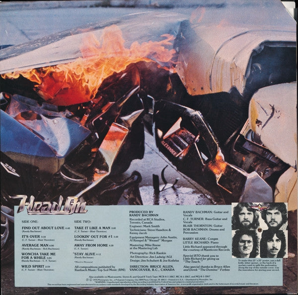 Bachman-Turner Overdrive : Head On (LP, Album, Pit)