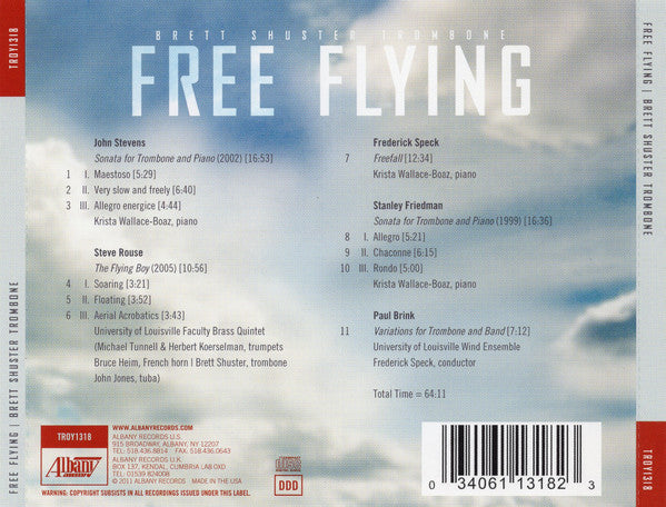Brett Shuster : Free Flying (CD, Album)