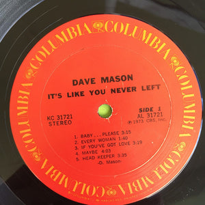 Dave Mason : It's Like You Never Left (LP, Album, San)
