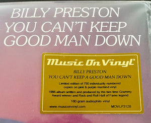 Billy Preston : You Can't Keep A Good Man Down (LP, Album, Ltd, RE, Pin)