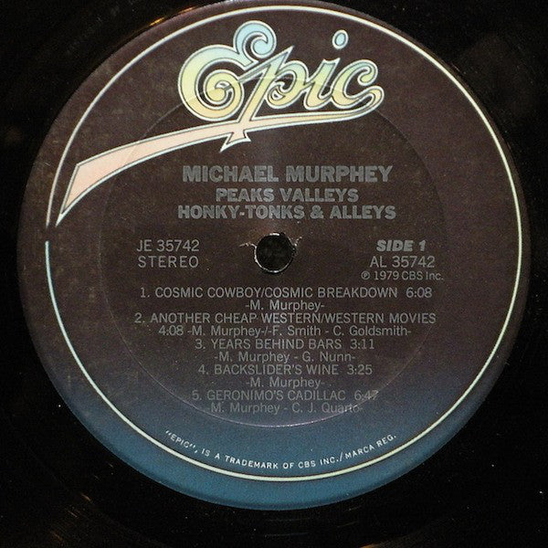 Michael Murphey* : Peaks Valleys Honky-Tonks & Alleys (LP, Album, Ter)