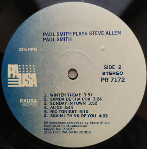 Paul Smith (5) : Paul Smith Plays Steve Allen (LP, Album)